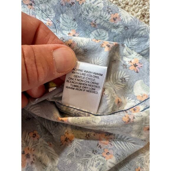 CREMIEUX Men's Collared button up, Tropical/Floral Print; size XL, Lightweight - Picture 7 of 9